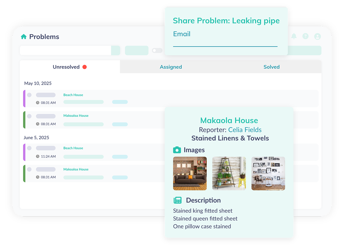 Report Problems in Real Time